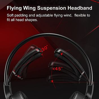 Bloody G575 Virtual 7.1 Surround Sound Gaming Headphone with RGB Light, Detachable Mic. Design, 2.0 m Braided Tangle-Free USB Cable, Ergonomic 3D Ear Pads - Black