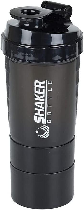 Protein Shaker Bottle – Long Lasting & Light Weight, BPA Free Sports Gym Supplements Bottle with Mixture Ball (500ml)