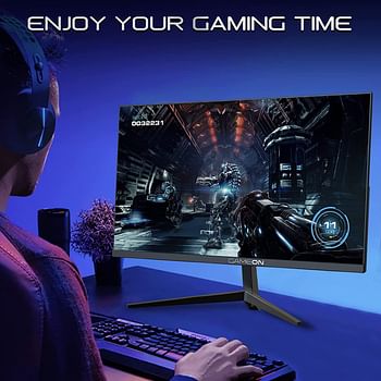 Gameon Go24Fhd75Va 24" Fhd, 75Hz 4Ms Flat Gaming Monitor 778970 Black