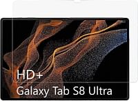 زجاج مقوى لجهاز Samsung Galaxy Tab S8 Ultra Screen Protector,[خالٍ من الفقاعات] [مضاد للخدش] [صديق للحافظة]
