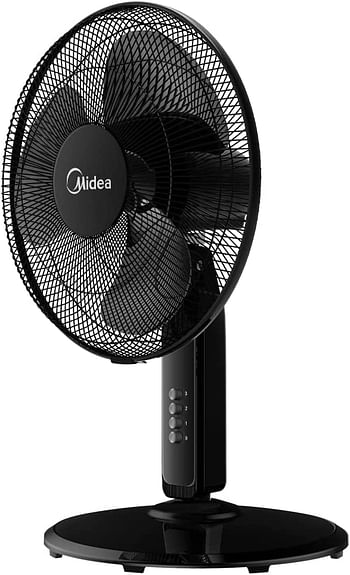 Midea 2in1 Pedestal Stand and Table Fan, Black Color- FS4019K