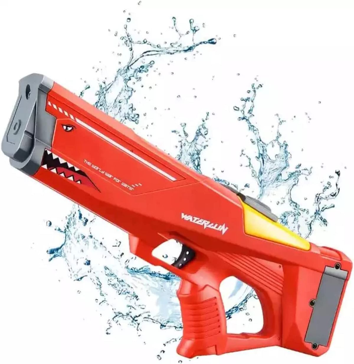 Automatic Electric Water Gun Outdoor Beach Toys Gun - Summer Pool Toys High Pressure Electric Power Water Guns For Kids and Adult with rechargeable battery (Red)