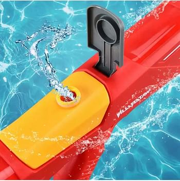 Automatic Electric Water Gun Outdoor Beach Toys Gun - Summer Pool Toys High Pressure Electric Power Water Guns For Kids and Adult with rechargeable battery (Red)