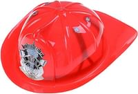 STOBOK Kids Firefighter Hat Costume Set Plastic Fireman Hat Fire Helmet for Kids Fire Safety Hat Role Play Toy for Fireman Party Dress Up Hat Helmet Prop Red 1pc