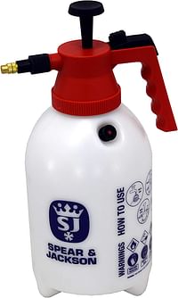 Spear & Jackson 2LPAPS 2 Litre (0.5 Gallon) Pump Action Pressure Sprayer