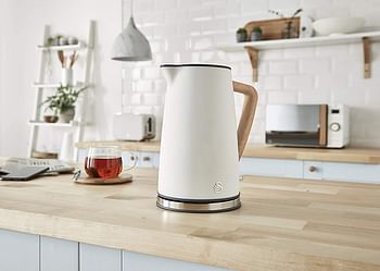 Swan Nordic Cordless Kettle White 1.7L