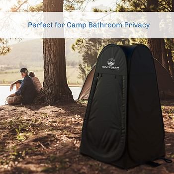 Portable Pop Up Pod- Instant Privacy, Shower & Changing Tent- Collapsible Outdoor Shelter for Camping, Beach & Rain with Carry Bag by Wakeman Outdoors