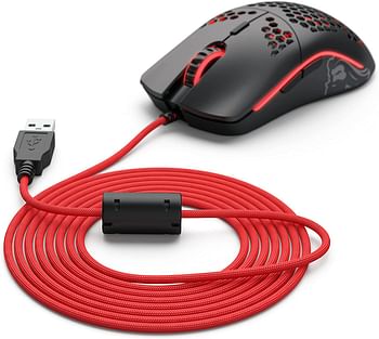 Glorious Ascended Cable (Red) - Flexible Lightweight Paracord - Gaming Mouse Replacement Cable Repair Accessory (Mouse not Included)