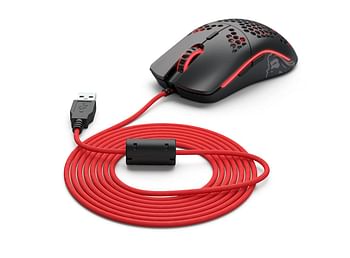 Glorious Ascended Cable (Red) - Flexible Lightweight Paracord - Gaming Mouse Replacement Cable Repair Accessory (Mouse not Included)