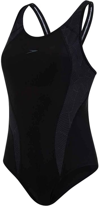 Speedo Women's Allover Panel Laneback Swim Briefs