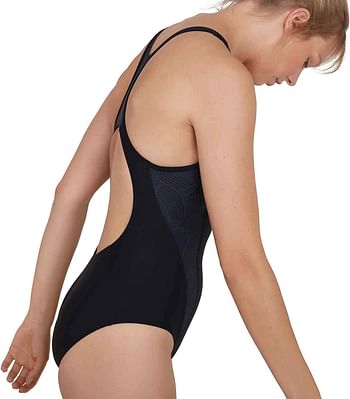 Speedo Women's Allover Panel Laneback Swim Briefs