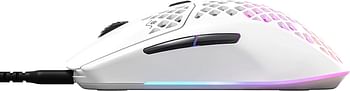 ستيل سيريز ايروكس 3 -   ماوس ألعاب خفيف للغاية - 8,500 CPI TrueMove Core Optical المستشعر - تصميم خفيف الوزن للغاية ومقاوم للماء - عالمي اتصال USB-C - ثلجى