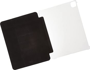 Karl Lagerfeld Pu Saffiano Ikonik Metal Folio Case For Ipad 12.9" - Black, Klfc12Okmk