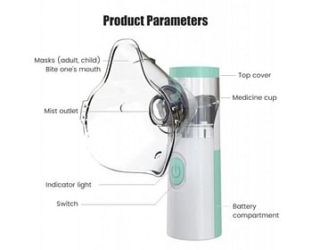 JSL W303 Portable Mini Handheld Mesh Nebulizer Machine