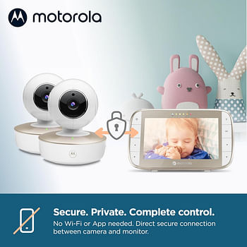 Motorola Baby Monitor 5” Video Baby Monitor Two Camera Set (VM50G-2)