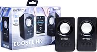 Bytech True Wireless Bluetooth Boost Link True Speaker W/FM Radio, BY-AU-BS-152-BK - Black