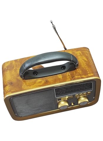 Portable Retro Radio FM AM SW 3 Band Portable Radio Wooden Radio Am Fm