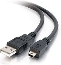 كابل C2G USB A إلى Mini-B 2.0 بطول 1 متر مع سرعة عالية باللون الأسود