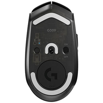 Logitech G309 Lightspeed & Bluetooth Wireless Connectivity Gaming Mouse (910-007197) Black