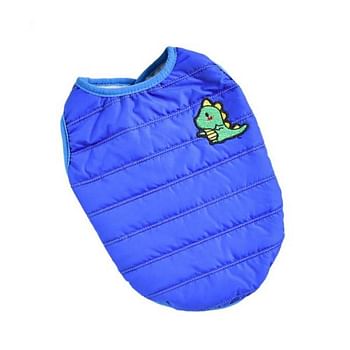 Hong Pet Cotton Padded Vest Coat Small - Blue