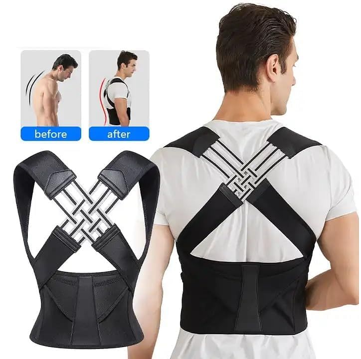 Posture Corrector Belt For Men & Women | Shoulder Back Support Belt | Back Straightener Brace For Spine & Body Posture Correction XXL