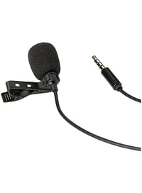 Microphone with 3.5mm audio connector with clip for easy installation