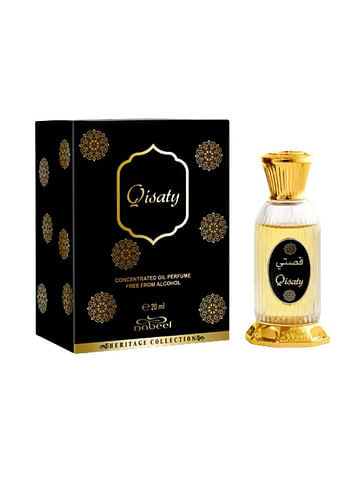 Nabeel Qisaty Perfume Oil 20 ml Long-Lasting Alcohol-Free Unisex Fragrance