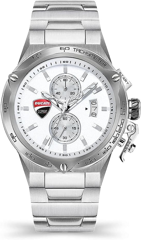 Ducati Analog White Dial Men's Watch-DTWGI2019106