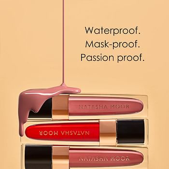 NATASHA MOOR: Molten Matte Liquid Lipstick - Long-Lasting, Hydrating, Matte Finish with Moisturizing Vitamin E - Waterproof, Kiss-Proof, Cruelty-Free - 12-Hour Stay Power - DREAMER