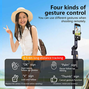 CL12P Selfie Stick Tripod 1.8 meters Smart Tracking Selfie Stick With 360 Rotation Remote Control Handheld Camera Selfie Stick