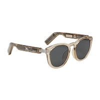 JBL Soundgear Frames Round - Slim, stylish sunglasses with JBL OpenSound technology, two mics for hands-free calls, and 8 hours of playtime - Amber