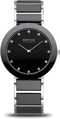 BERING Womens Analogue Quartz Watch with Stainless Steel Strap 11435-749 - Black