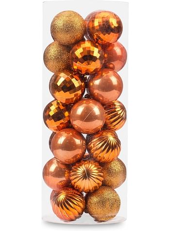 Shatterproof Christmas Ball Ornaments in 2 Classic Finishes for Christmas Tree Decoration