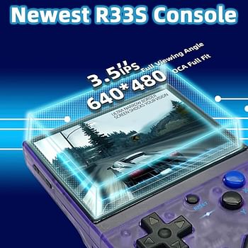 New R33S Handheld Game Console 3.5 Inch Emulator System 3200mAh Lightweight and Portable Best Gift on Birthday/Christmas For Boys, Girls and Adults