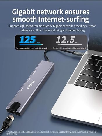 Netac LK-HC031 4 في 1 Type-C محطة إرساء متعددة الوظائف USB C Hub