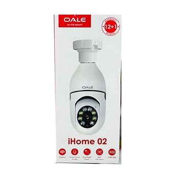 Oale iHome 02 Surveillance WIFI Smart Light Bulb, White