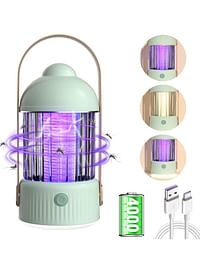 Electric Insect Killer 4000mAh 3 in 1 Night Light Camping Lamp USB Rechargeable Mosquito Trap for Bedroom Garden Camping (Multicolour)