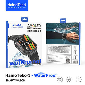 HainoTeko-3 smart watch 3 pairs strap