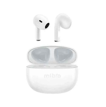 Mibro Earbuds 4 BT 5.3 chip IPX4 30 hrs battery life Easy and elegant touch control - White