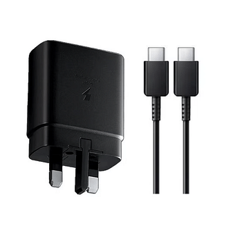 45W Super Fast Charger with Cable USB-C for Samsung S24, S23, S22, S21