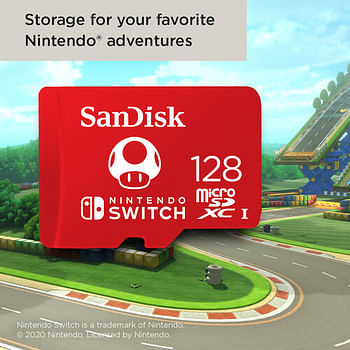 SanDisk Memory Card Micro SD Nintendo Switch 100MB/S 128GB