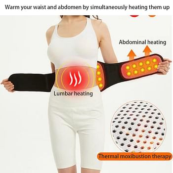 Self Heating Waist Support Belt Magnetic Therapy Back Brace For Men Women Pain Relief