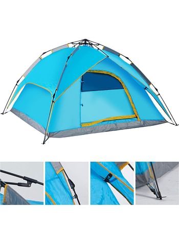 Easy Set-up Tents, Hand Set Up Camping Tent, Multifunctional and Detachable for use 4 Venting, Design Automatic Instant Tent Outdoor Waterproof