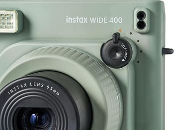 instax WIDE 400 instant camera, Automatic exposure and flash control, WIDE picture format, tripod socket, Green