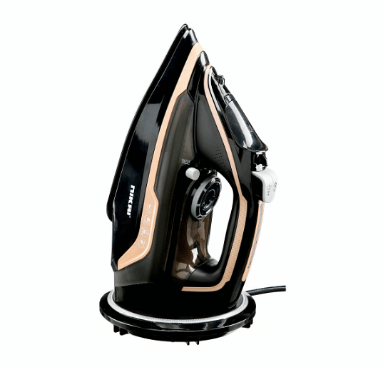 Nikai 2600W Cordless Steam Iron Non-Stick Soleplate Vertical Steam Adjustable Thermostat Self-Clean Function Steam Control Overheat Protection