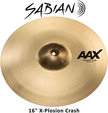 Sabian AAX 16 Inch X-Plosion Crash Cymbal, Brilliant Finish