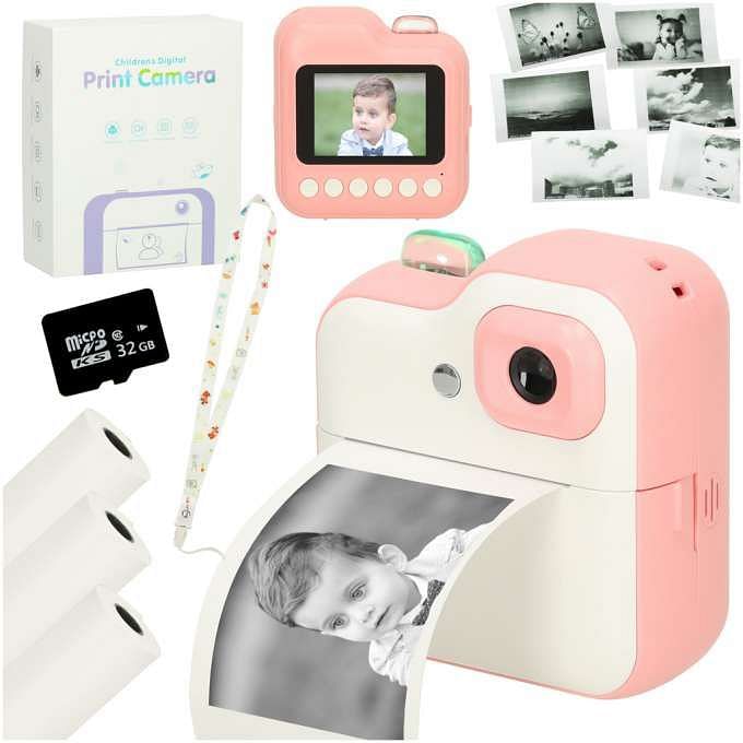 High Unique Quality 2.4 Inch Small Instant Camera Children's Toy Photo Video Printer Games