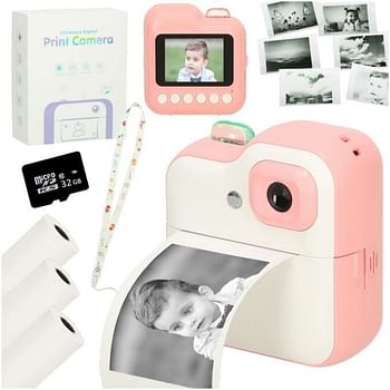 High Unique Quality 2.4 Inch Small Instant Camera Children's Toy Photo Video Printer Games