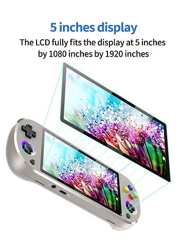 M22 Pro Retro Handheld Game Console 5.0 Inch HD IPS Display, Pocket Video Player