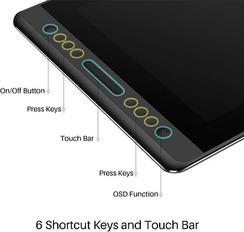 تابلت للرسم من هيون كامفاس برو 16، تابلت مع قلم، صديق للبيئة دون بطارية، تقنية الأسطح المعزولة 8192 مستوى ضغط للقلم، 120% مع دعامة
